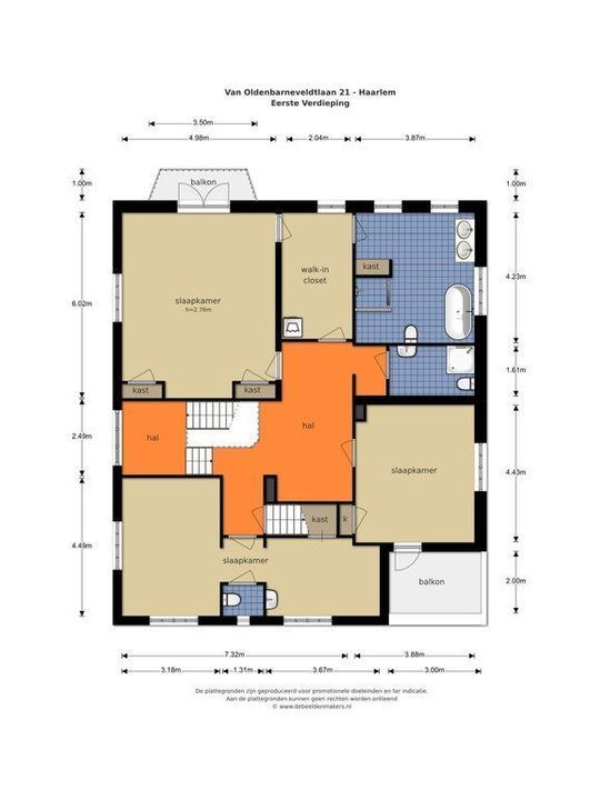 Van Oldenbarneveltlaan 21, Haarlem plattegrond-36