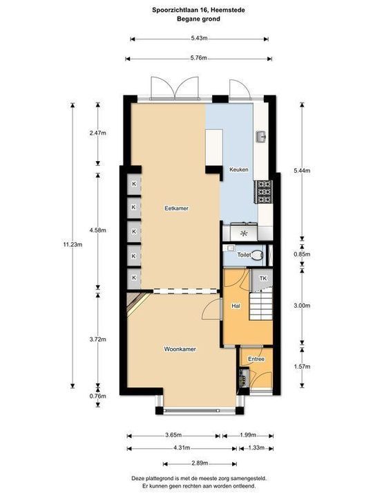 Spoorzichtlaan 16, Heemstede plattegrond-34