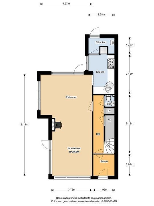 Willem de Zwijgerlaan 106, Overveen plattegrond-35
