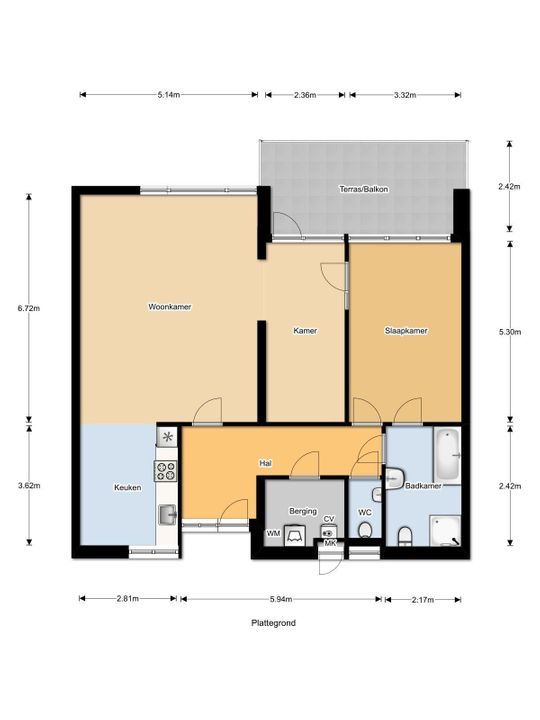 Groot hoefbladlaan 38, Bennebroek plattegrond-38