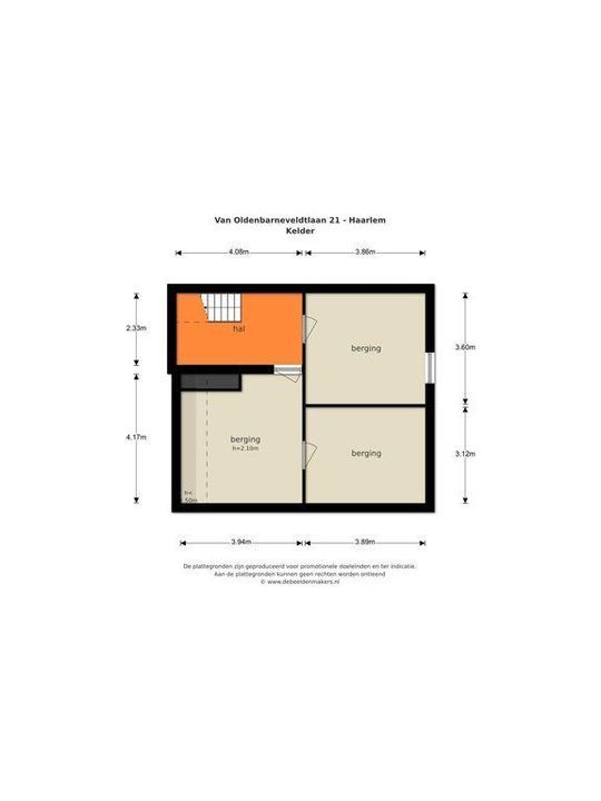 Van Oldenbarneveltlaan 21, Haarlem plattegrond-36