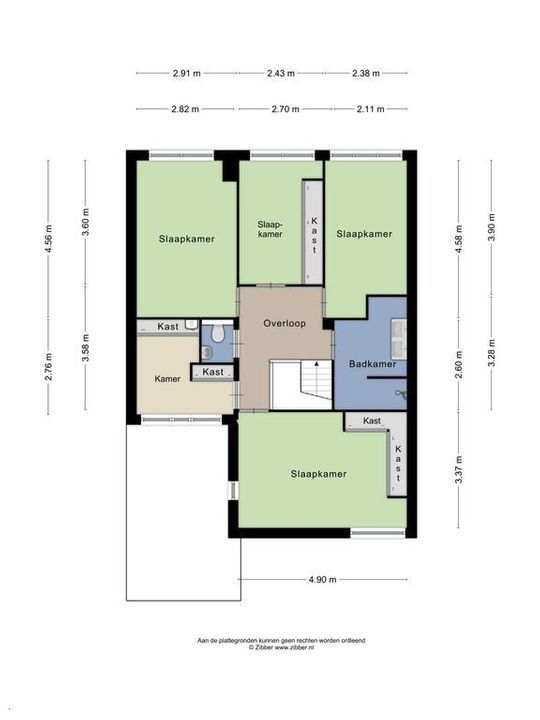 Zachtgroen 15, Zoetermeer plattegrond-61