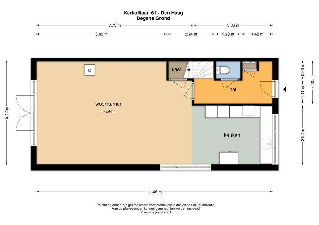 Kerkuillaan 61, Den Haag plattegrond-51