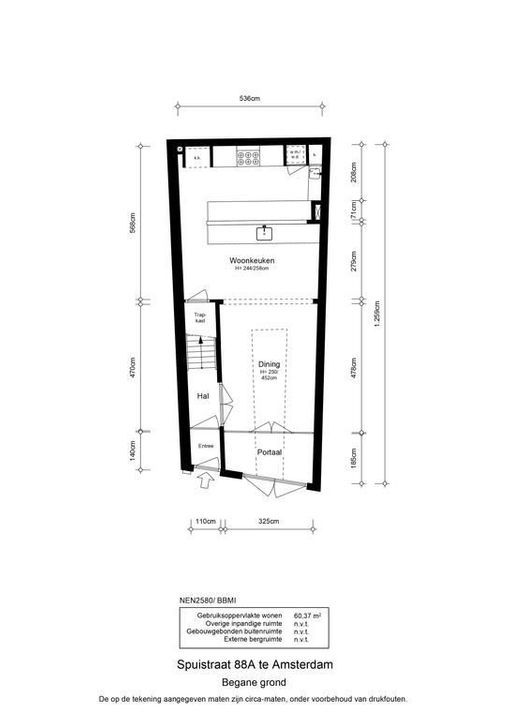 Spuistraat 88 A, Amsterdam plattegrond-60