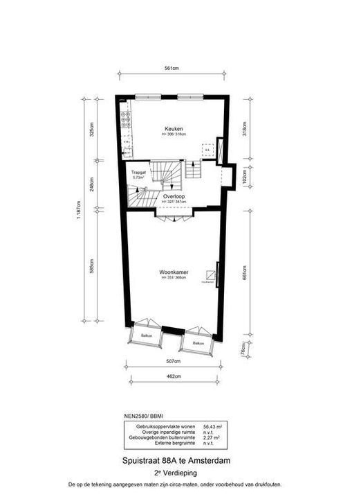 Spuistraat 88 A, Amsterdam plattegrond-60