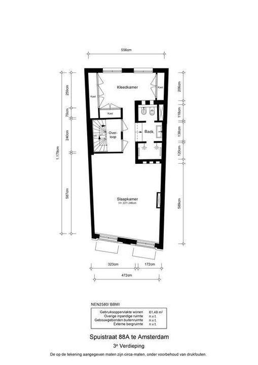 Spuistraat 88 A, Amsterdam plattegrond-60