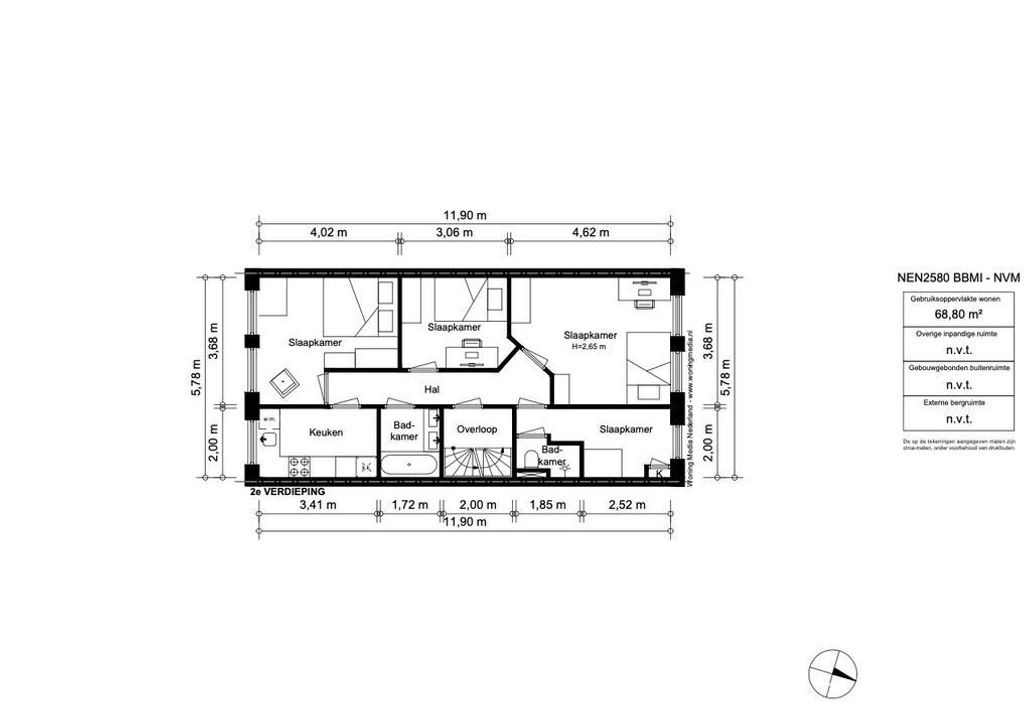 Bosboom Toussaintstraat 8, Amsterdam plattegrond-50