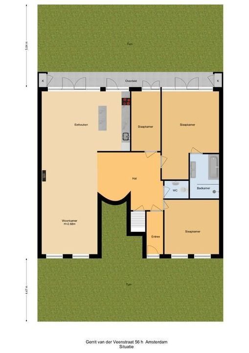 Gerrit van der Veenstraat 56 hs, Amsterdam plattegrond-51