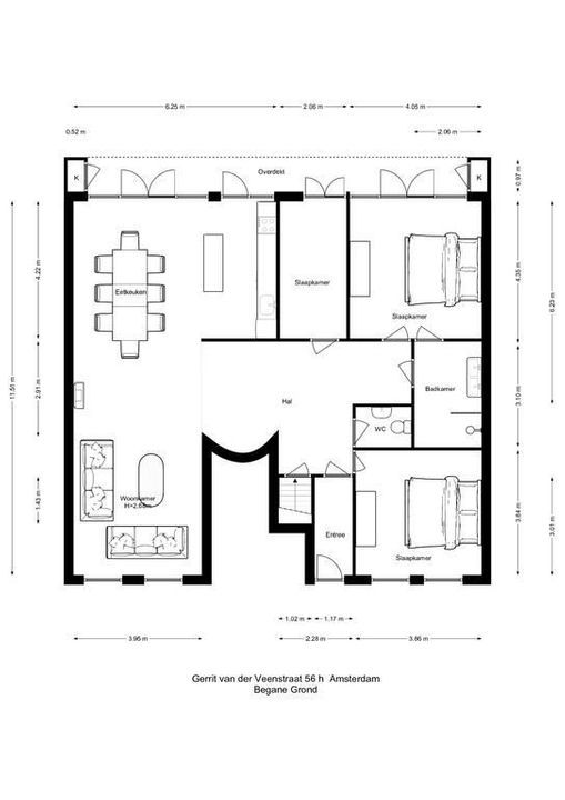 Gerrit van der Veenstraat 56 hs, Amsterdam plattegrond-51
