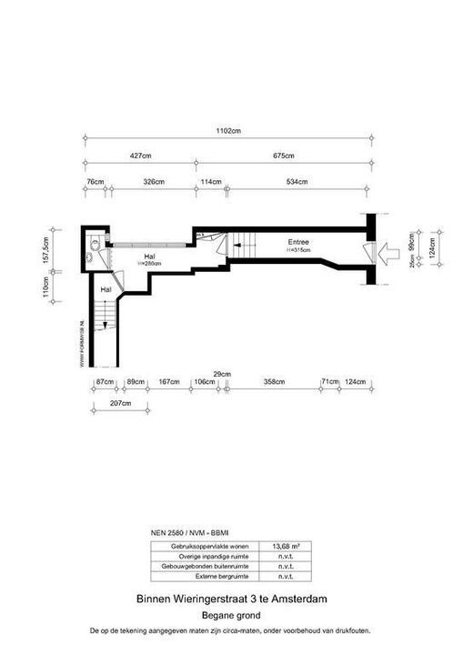 Binnen Wieringerstraat 3, Amsterdam plattegrond-47