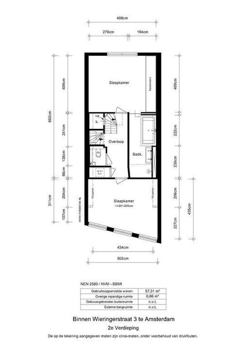 Binnen Wieringerstraat 3, Amsterdam plattegrond-47