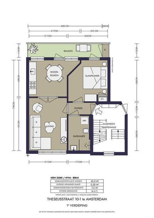 Theseusstraat 10 1, Amsterdam plattegrond-25