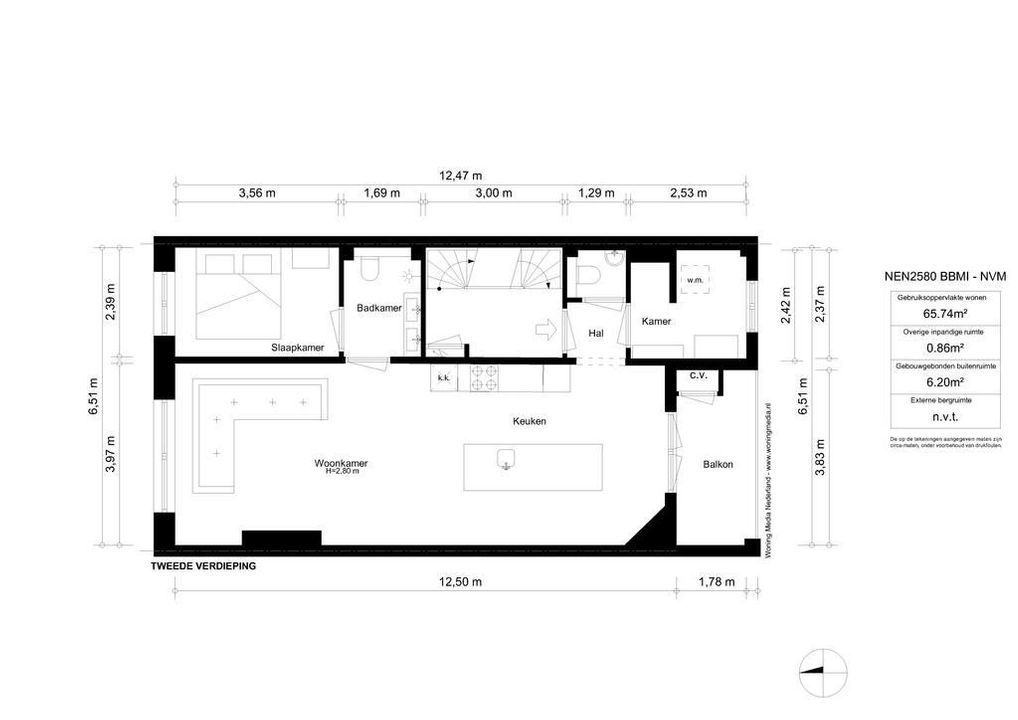 Gabriel Metsustraat 22 3, Amsterdam plattegrond-32