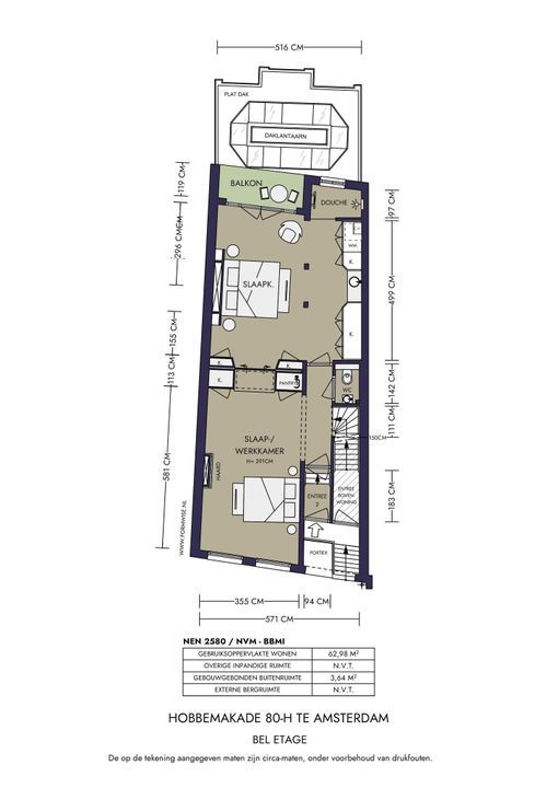 Hobbemakade 80 hs, Amsterdam plattegrond-52