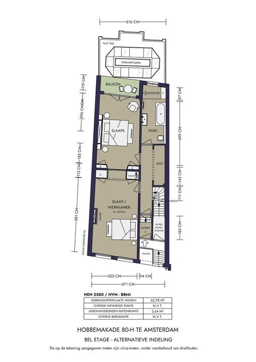 Hobbemakade 80 hs, Amsterdam plattegrond-52