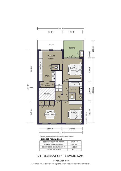 Dintelstraat 51 H, Amsterdam plattegrond-49