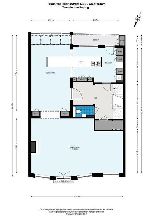 Frans van Mierisstraat 63 2, Amsterdam plattegrond-45
