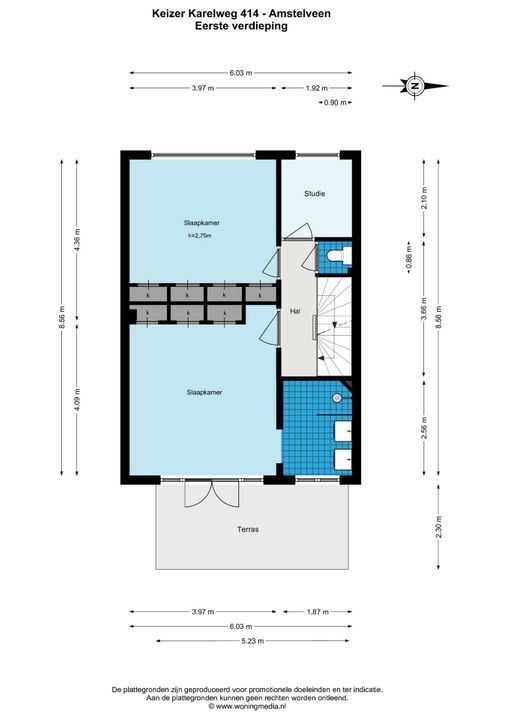 Keizer Karelweg 414, Amstelveen plattegrond-32