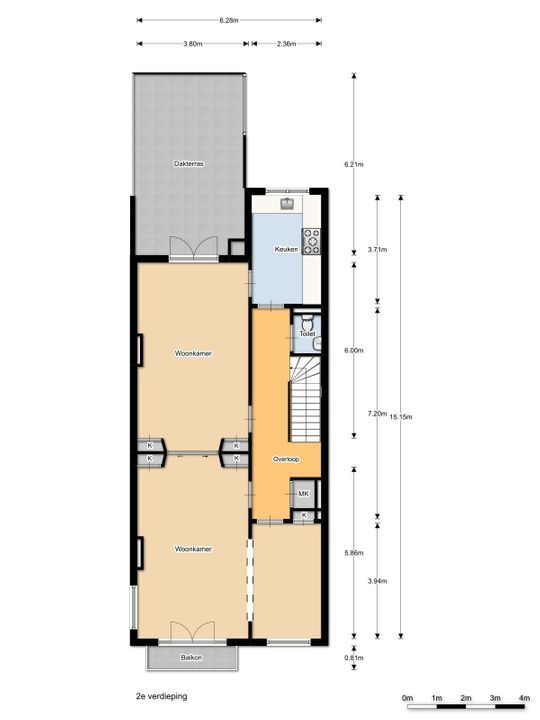 Van Baerlestraat 148 2, Amsterdam plattegrond-34