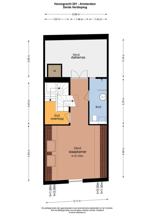 Herengracht 291, Amsterdam plattegrond-67
