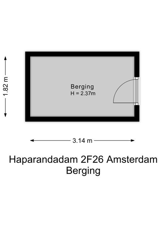 Haparandadam 2 F 26, Amsterdam plattegrond-43
