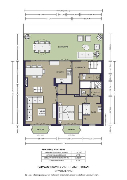 Parnassusweg 22 3, Amsterdam plattegrond-45