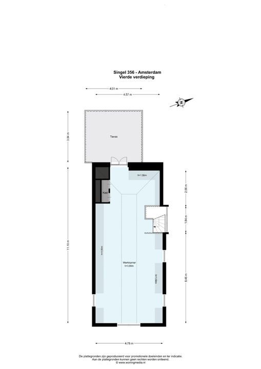 Singel 356 C, Amsterdam plattegrond-21