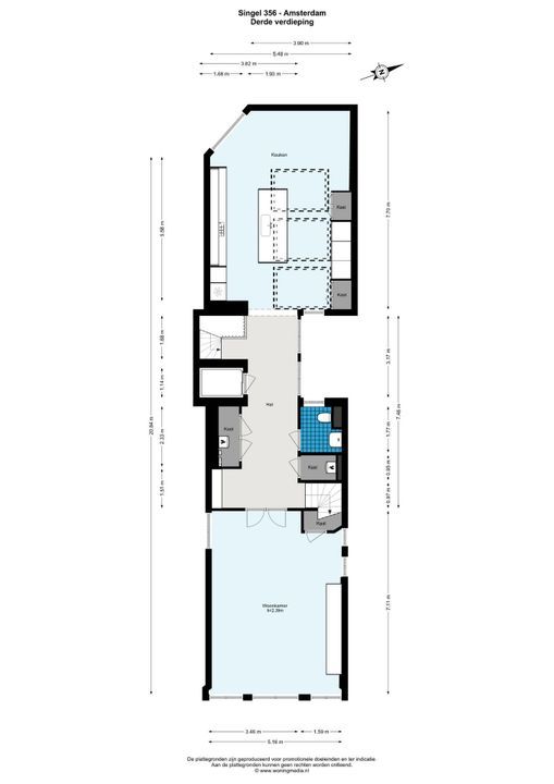 Singel 356 C, Amsterdam plattegrond-21