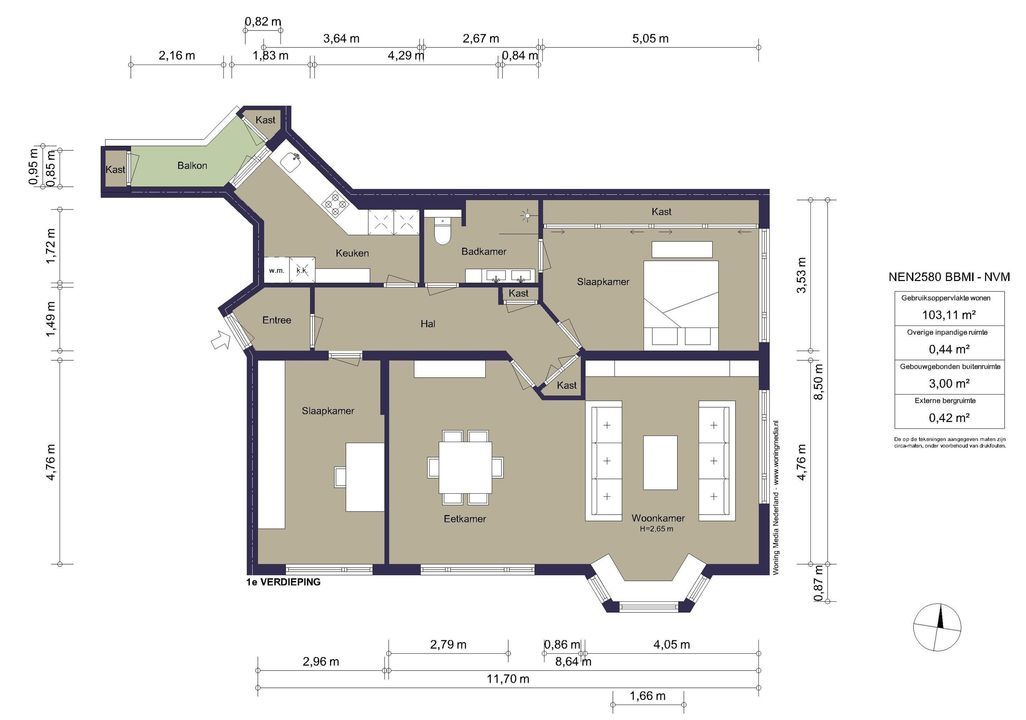Watteaustraat 8 1, Amsterdam plattegrond-20
