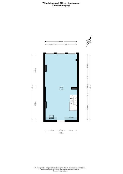 Wilhelminastraat 204 H, Amsterdam plattegrond-62