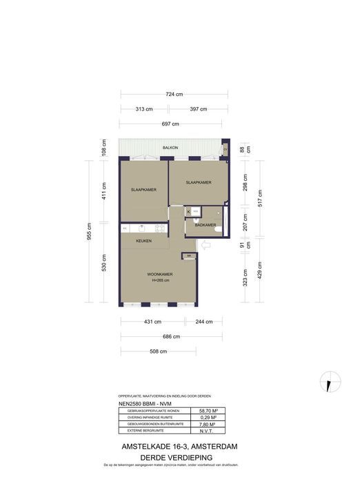 Amstelkade 16 3, Amsterdam plattegrond-24