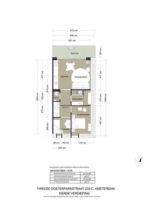 Tweede Oosterparkstraat 235 C, Amsterdam plattegrond-34