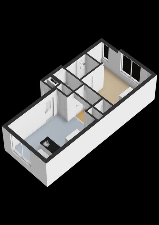 Tweede Hugo de Grootstraat 16 1, Amsterdam plattegrond-25