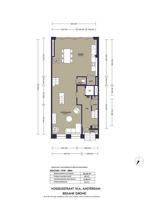 Vossiusstraat 16 A, Amsterdam plattegrond-86