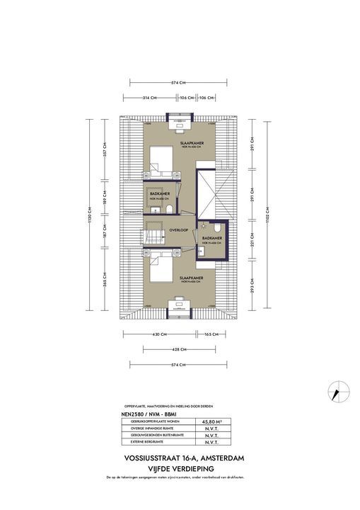 Vossiusstraat 16 A, Amsterdam plattegrond-86