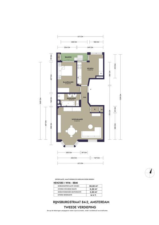Rijnsburgstraat 84 2, Amsterdam plattegrond-20