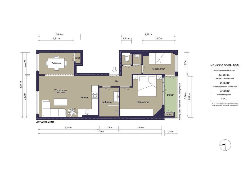 Churchill-laan 167 2, Amsterdam plattegrond-22