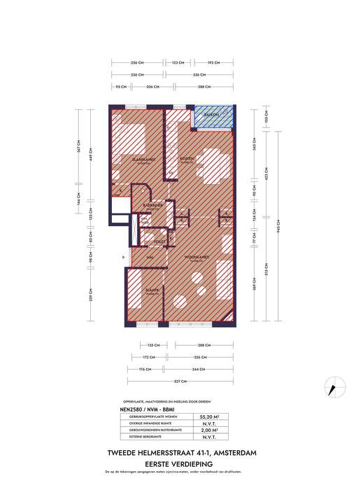 Tweede Helmersstraat 41 1, Amsterdam plattegrond-38