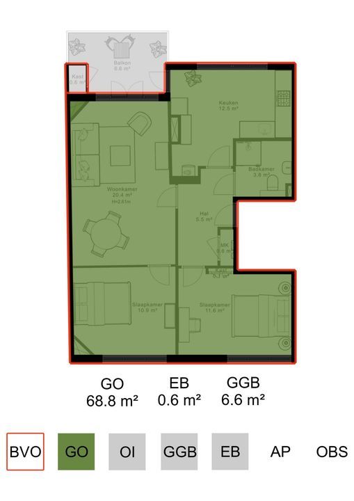 Admiraal De Ruijterweg 256 1, Amsterdam plattegrond-21
