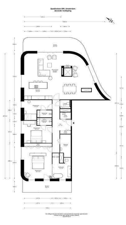 Spadinalaan 699, Amsterdam plattegrond-55