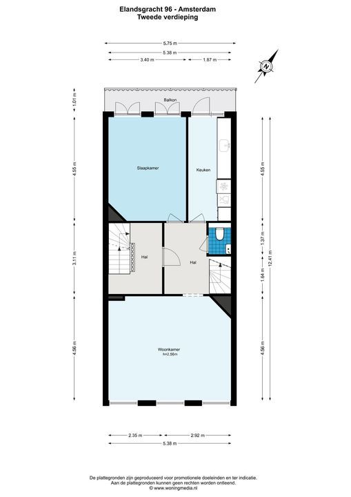 Elandsgracht 96 H, Amsterdam plattegrond-37