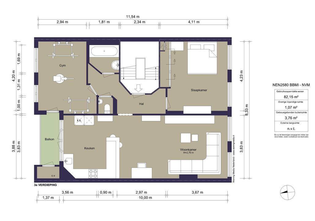 Deurloostraat 60 3, Amsterdam plattegrond-26