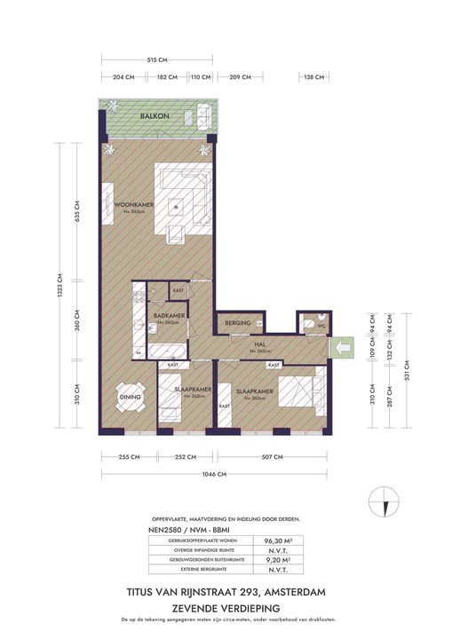 Titus van Rijnstraat 293, Amsterdam plattegrond-27