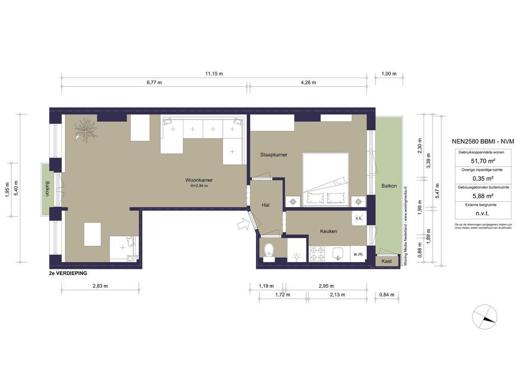 Cornelis Anthoniszstraat 25 2, Amsterdam plattegrond-16