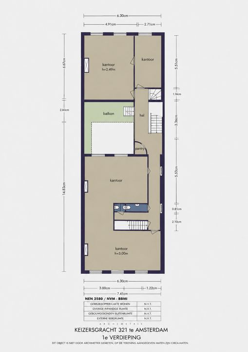 Keizersgracht 321, Amsterdam plattegrond-47