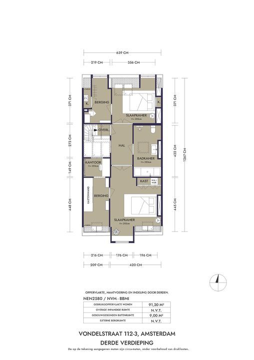 Vondelstraat 112 3, Amsterdam plattegrond-47