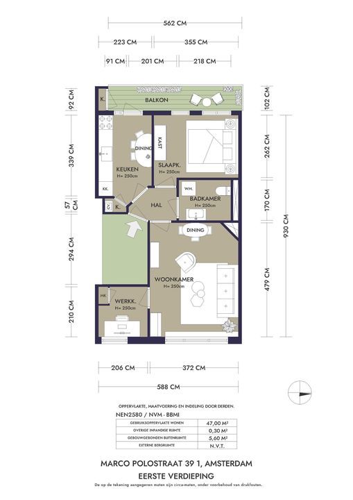 Marco Polostraat 39 1, Amsterdam plattegrond-26
