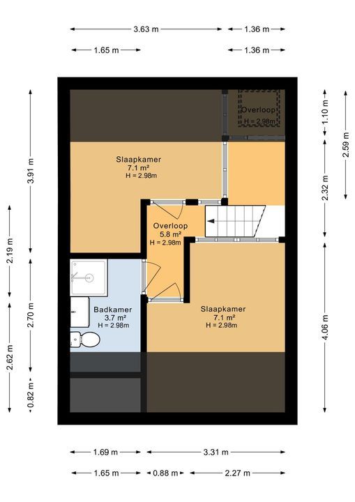 Olympiaplein 113 2, Amsterdam plattegrond-31