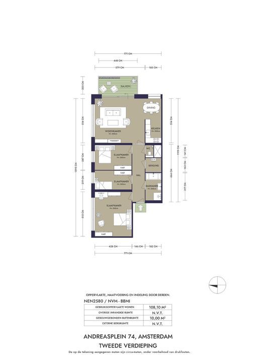 Andreasplein 74, Amsterdam plattegrond-37