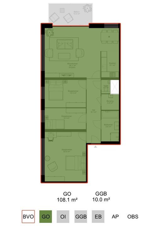Andreasplein 74, Amsterdam plattegrond-37